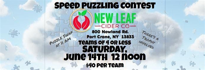 Puzzle and Guzzle at New Leaf Cider Co. Summer Series, 14 June | Event in Port Crane | AllEvents