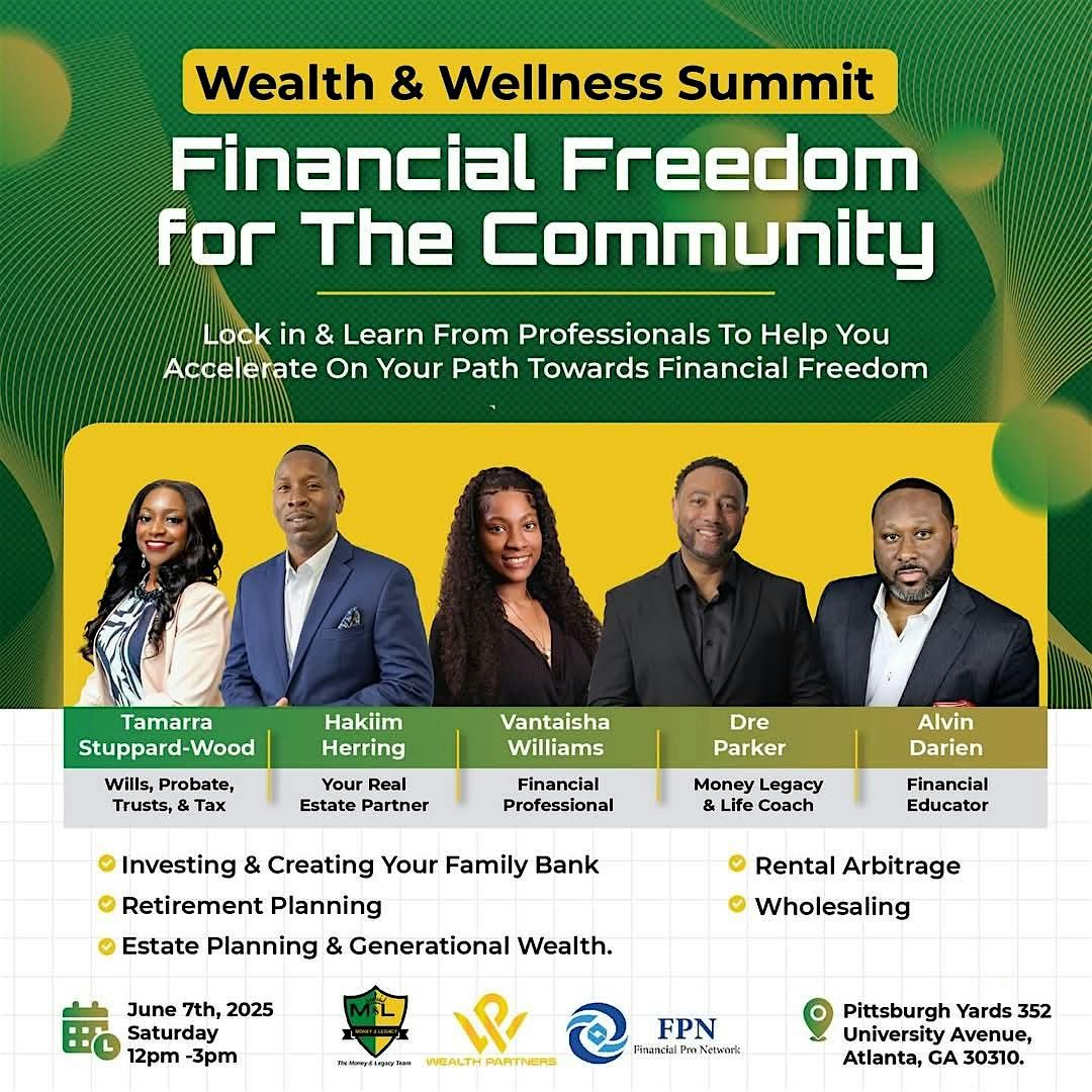 Financial Freedom for the Community!, 7 June | Event in Atlanta | AllEvents