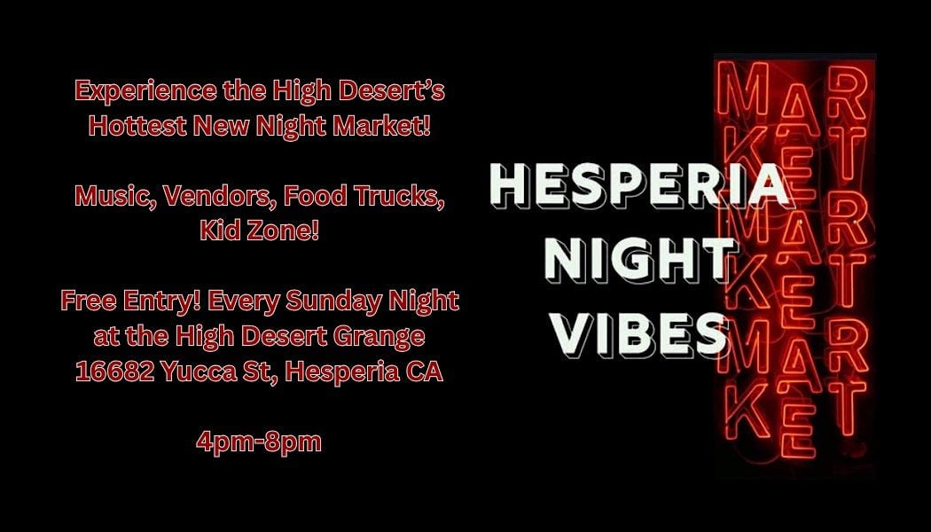 Hesperia Night Vibes Market, 20 July | Event in Hesperia | AllEvents