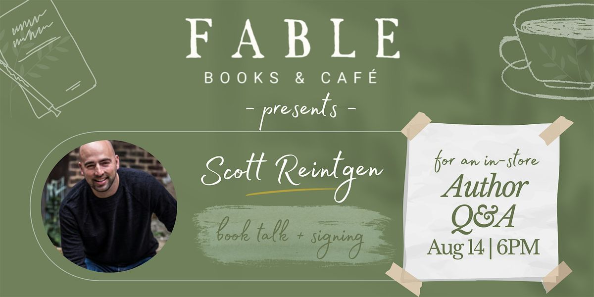 Ask the Author| An Open Conversation with Scott Reintgen, 14 August | Event in Holly Springs | AllEvents