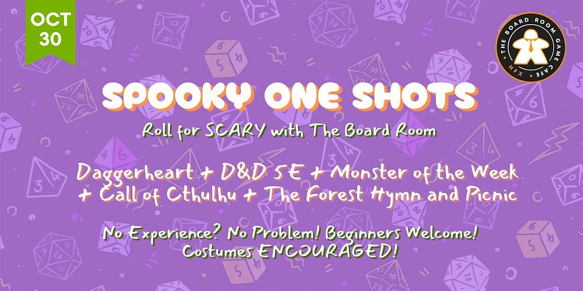Spooky RPG Halloween at the Board Room Game Cafe!, 30 October | Event in Halifax | AllEvents