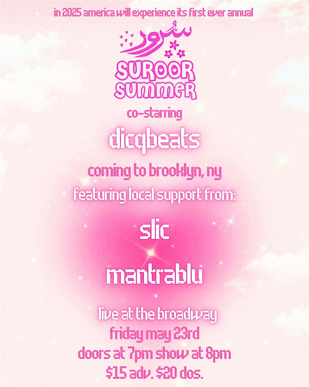 Suroor w/ Slic, Mantrablu + Dicqbeats | Event in Brooklyn | AllEvents