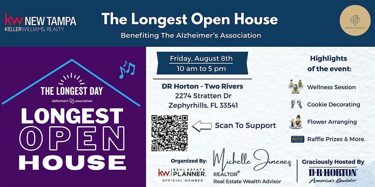 A Day of Purpose: Longest Open House Benefiting Alzheimer’s Association, 8 August | Event in Zephyrhills