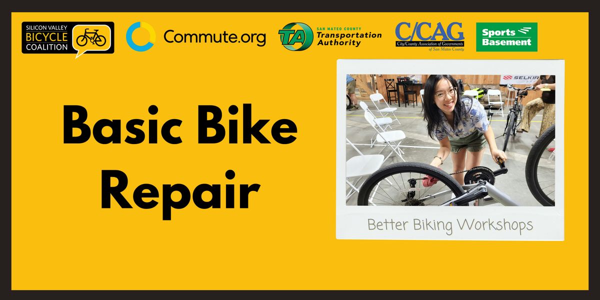 Basic Bike Repair Class (Commute.org + TA + C/CAG), 2 August | Event in Redwood City | AllEvents