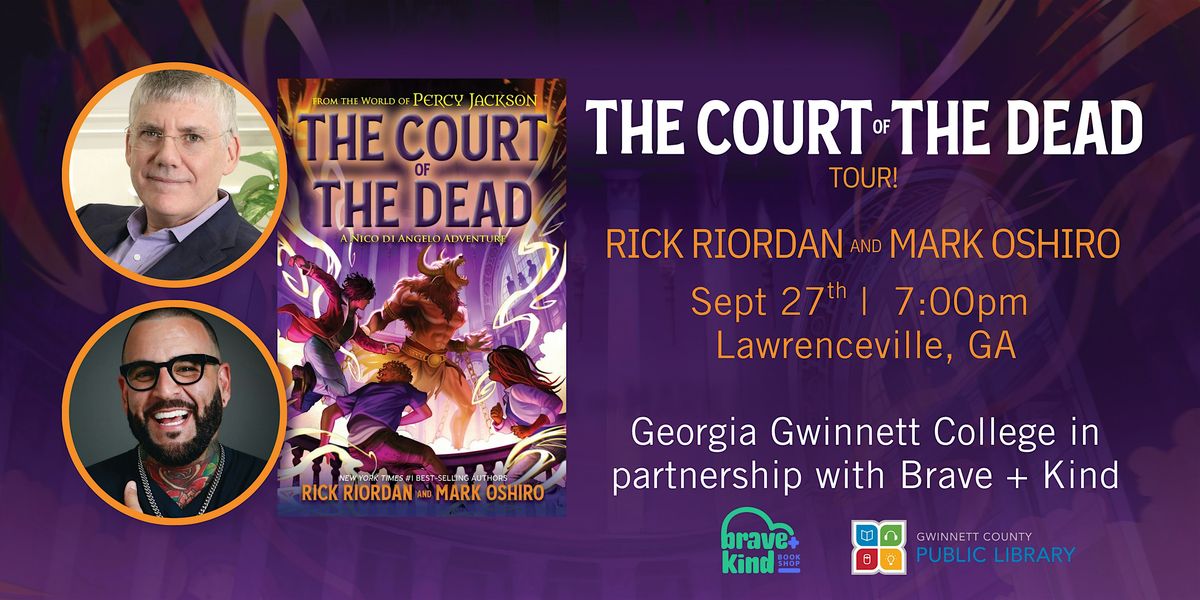 Rick Riordan & Mark Oshiro | THE COURT OF THE DEAD Tour | Atlanta, 27 September | Event in Lawrenceville