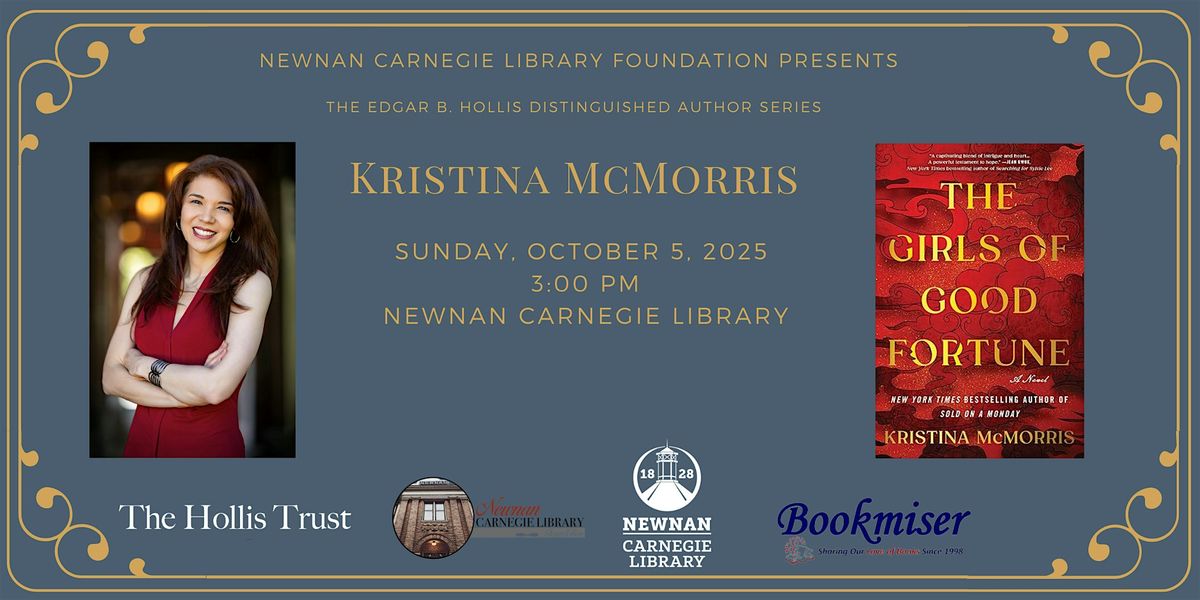 Kristina McMorris: Edgar B. Hollis Distinguished Author Series | Event in Newnan | AllEvents