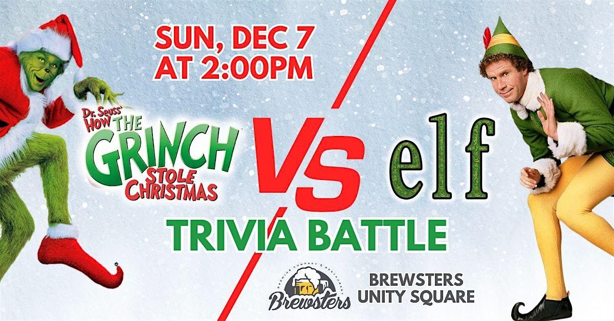 Edmonton (Brewsters - Unity Square) Grinch vs Elf Trivia Battle, 7 December | Event in Edmonton | AllEvents