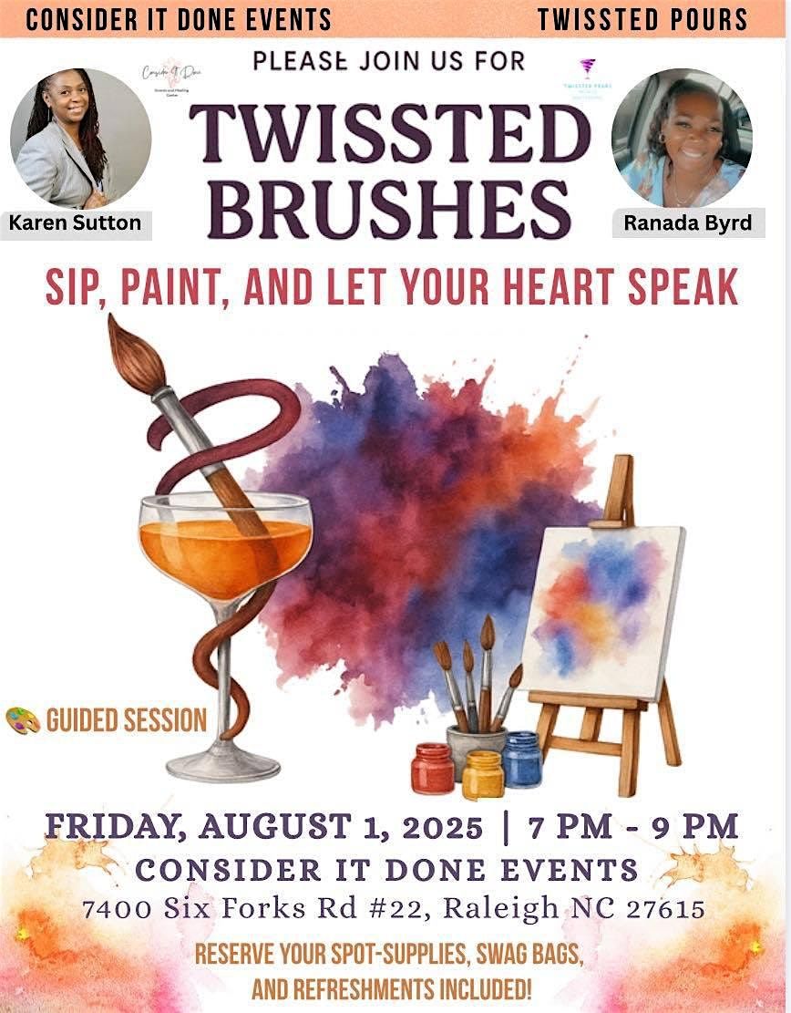 Sip, Paint and Let your Heart Speak, 1 August | Event in Raleigh | AllEvents