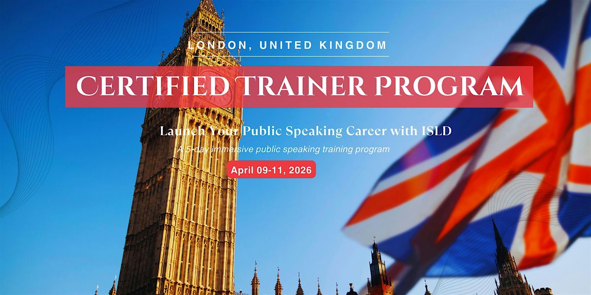 Certified Trainer Program - London 2026 | Impact Scholarship Application, 9 April | AllEvents
