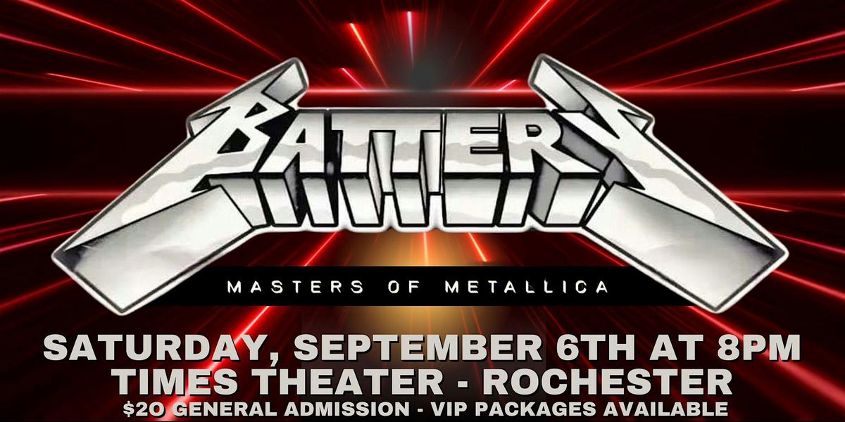 Battery - Masters of Metallica, 6 September | Event in Rochester | AllEvents