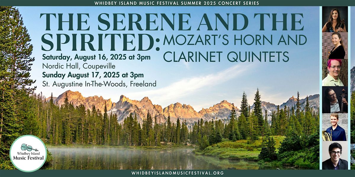 The Serene and Spirited: Horn and Clarinet Quintets, 17 August | Event in Freeland | AllEvents