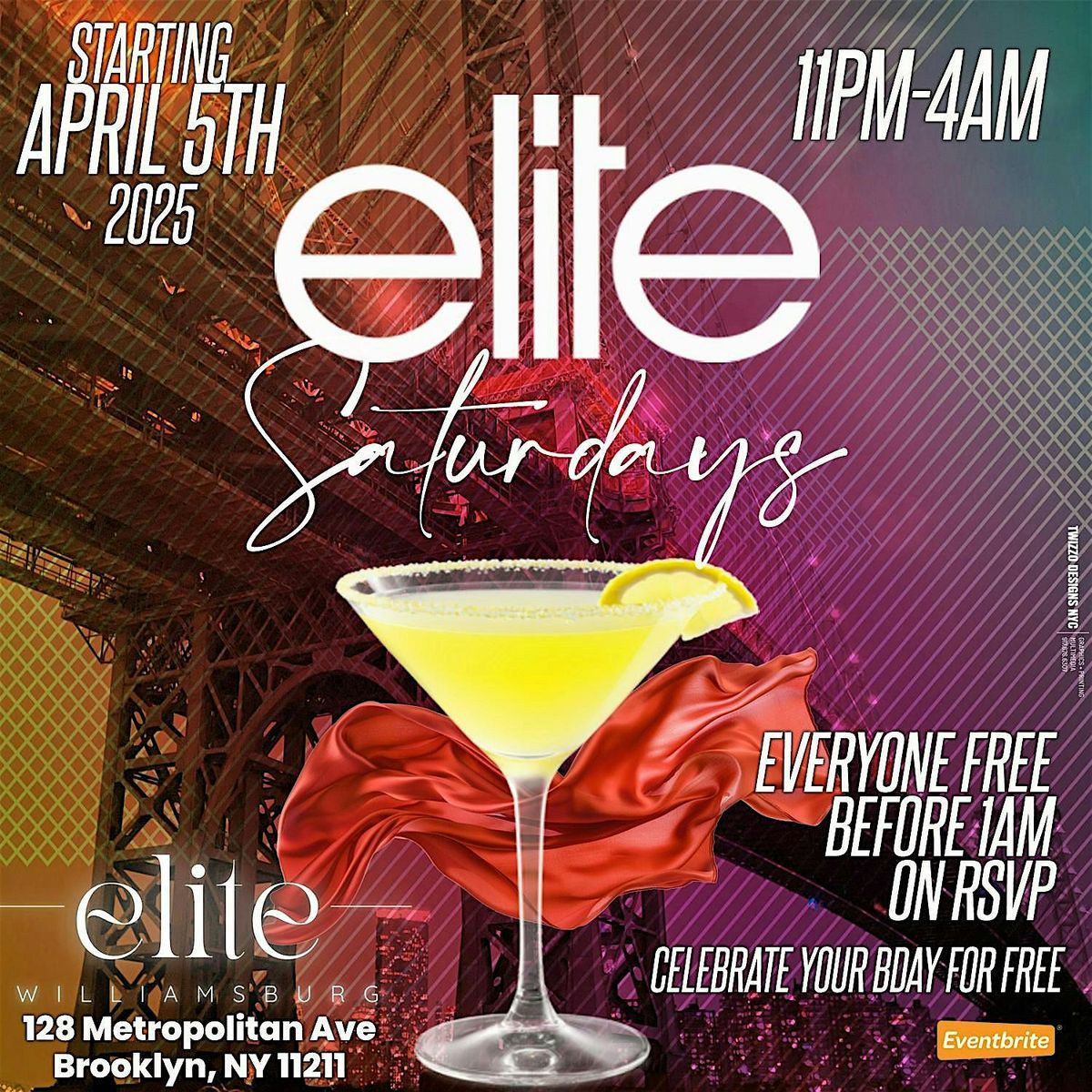 ELITE  SATURDAYS • EVERYONE FREE B4 1AM ON RSVP • BIRTHDAYS FREE | Event in Brooklyn | AllEvents