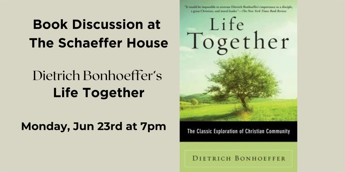 "Life Together" by Dietrich Bonhoeffer, 23 June | Event in St. Louis | AllEvents