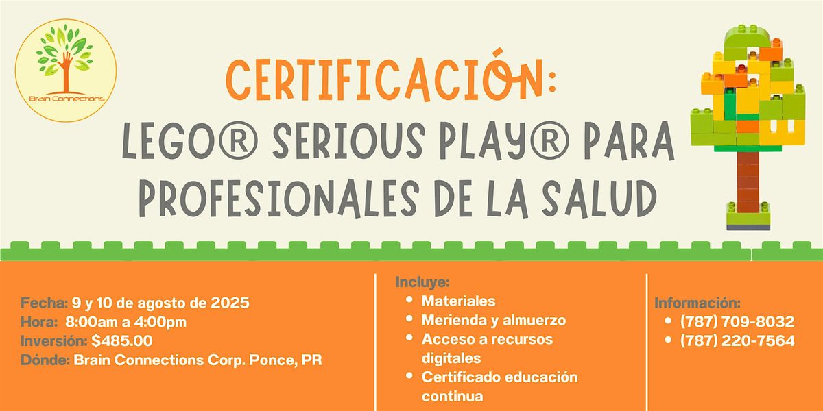 Certificación: Lego Serious Play para profesionales de la salud, 9 August | Event in Ponce | AllEvents