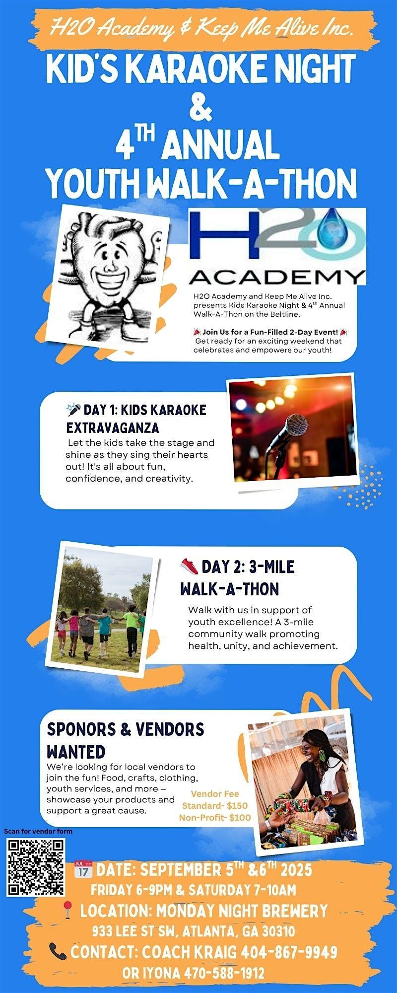 Kid's Karaoke Night and 4th Annual Youth Walk-A-Thon, 5 September | Event in Atlanta | AllEvents
