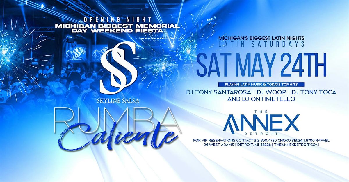 Skyline Salsa presents Rumba Caliente Opening Night on May 24, 24 May | Event in Detroit | AllEvents