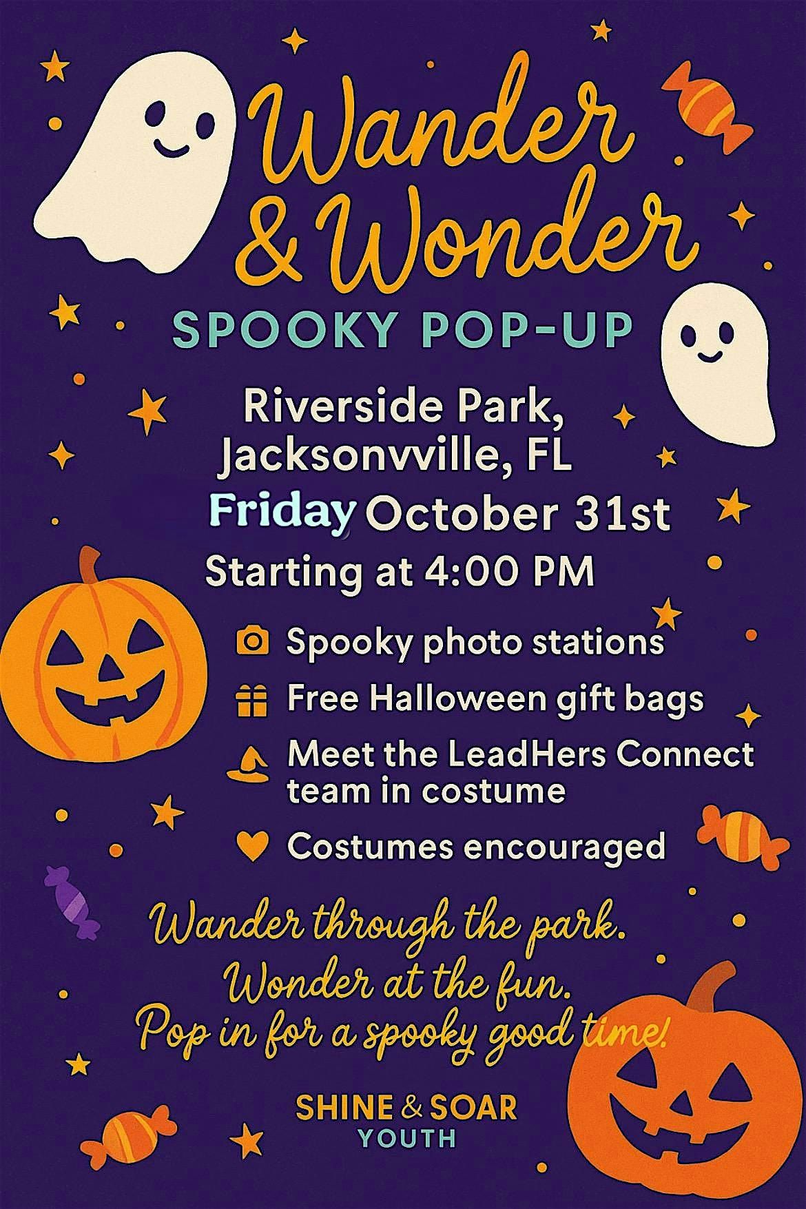 Wander & Wonder Spooky Pop-Up, 31 October | Event in Jacksonville | AllEvents