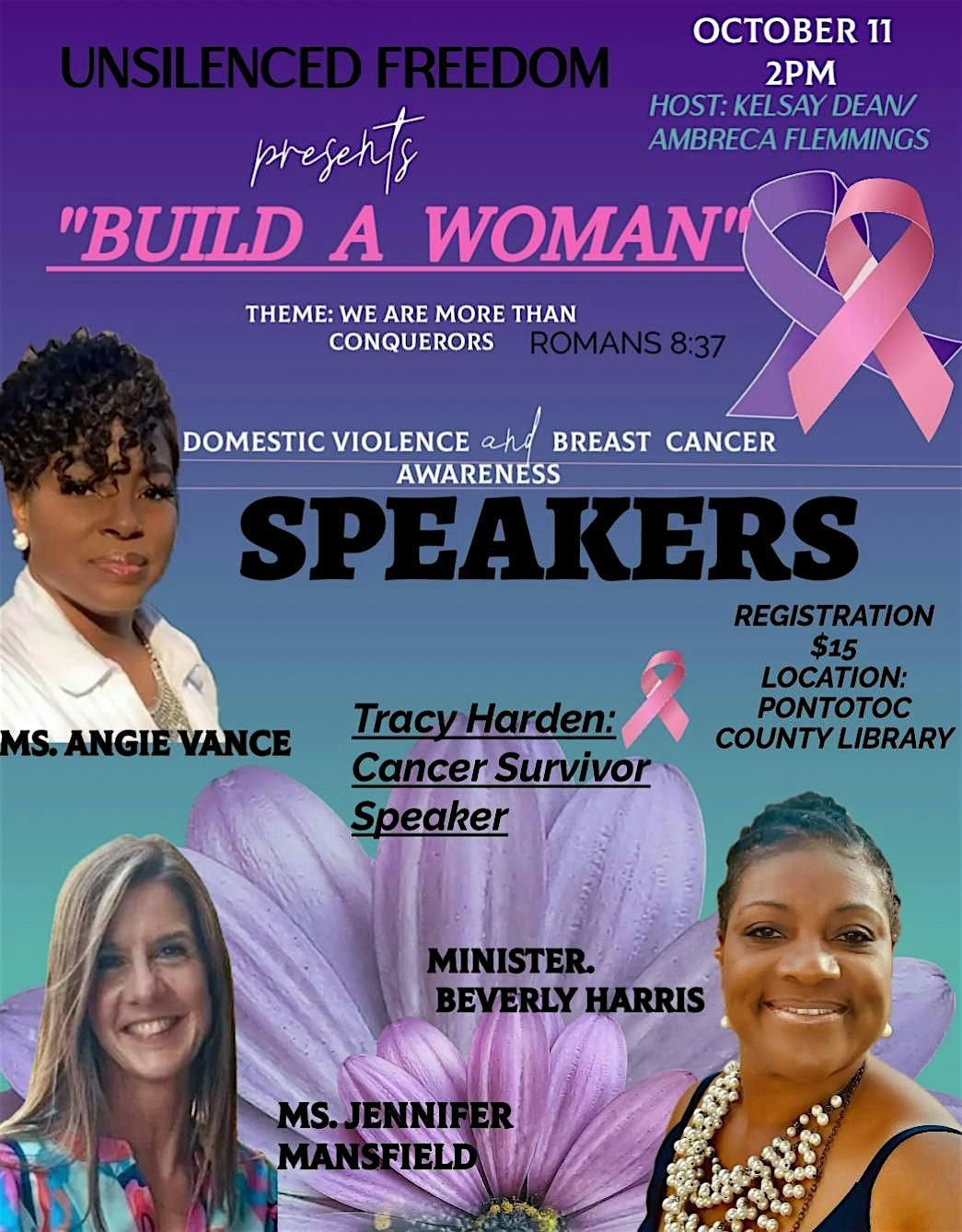 UNSILENCED FREEDOM BUILD A WOMAN, 11 October | Event in Pontotoc | AllEvents