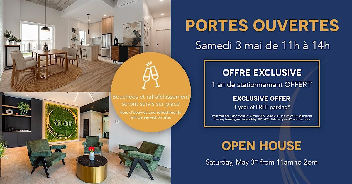 Portes Ouvertes au Solaris à Boisbriand | Open House at Solaris Boisbriand | Event in Boisbriand | AllEvents
