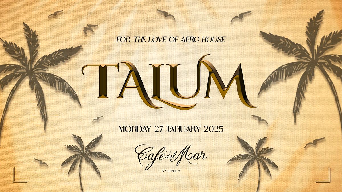 TALUM SYDNEY Cafe Del Mar ED04 ft. Maison Ware, Cafe del Mar Sydney