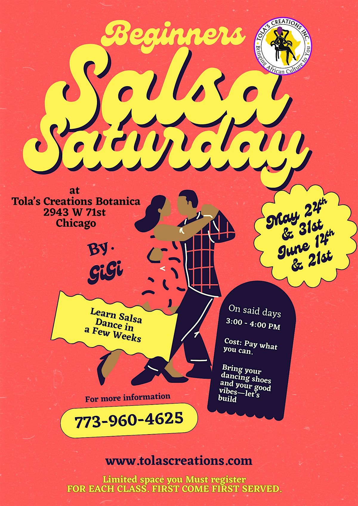 Beginners Salsa Saturdays, 14 June | Event in Chicago | AllEvents