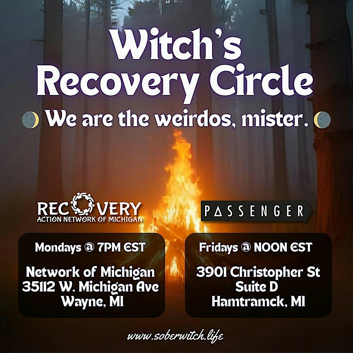 Witch's Recovery Circle (Bi-Weekly) | Event in Wayne | AllEvents