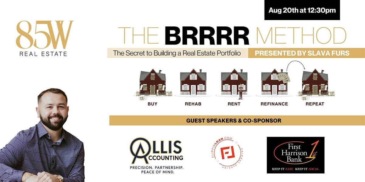 BRRRR Method with Slava Furs, 20 August | Event in Louisville | AllEvents