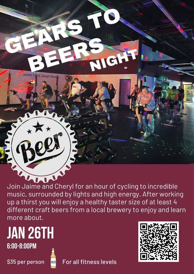 Gears to Beers Night , NO MORE EXCUSES Fitness, Edmonton, 26 January