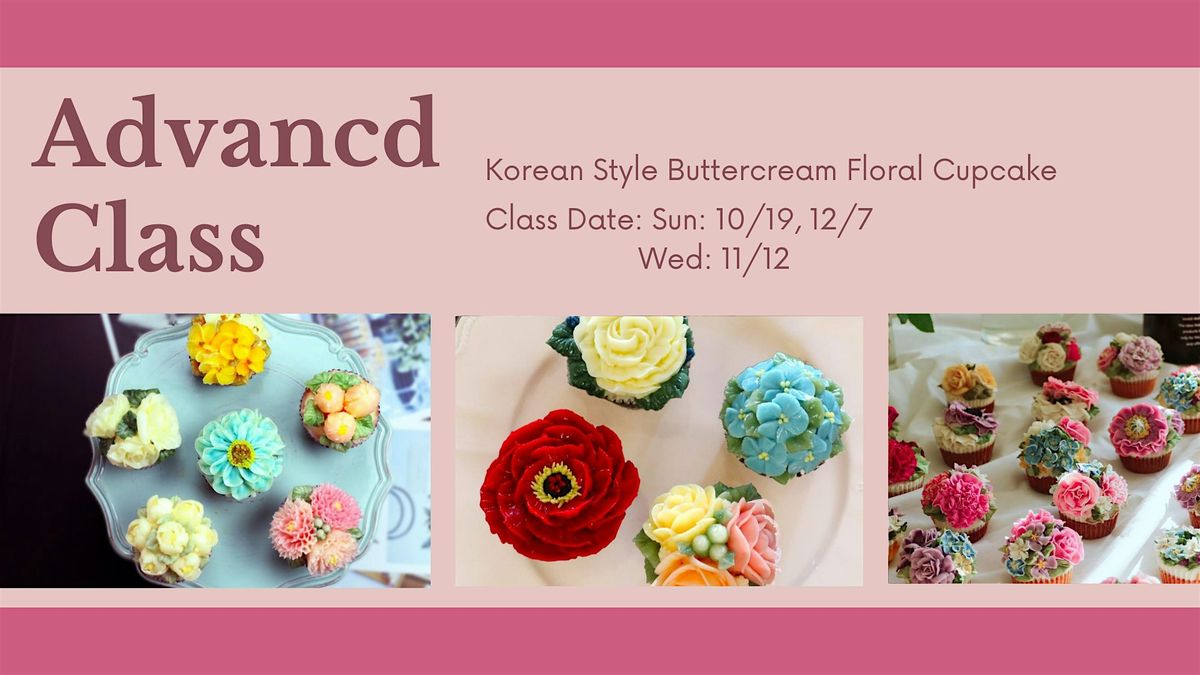 Korean Buttercream Flower Cupcake Decorating Workshop, 19 October | Event in Queens | AllEvents