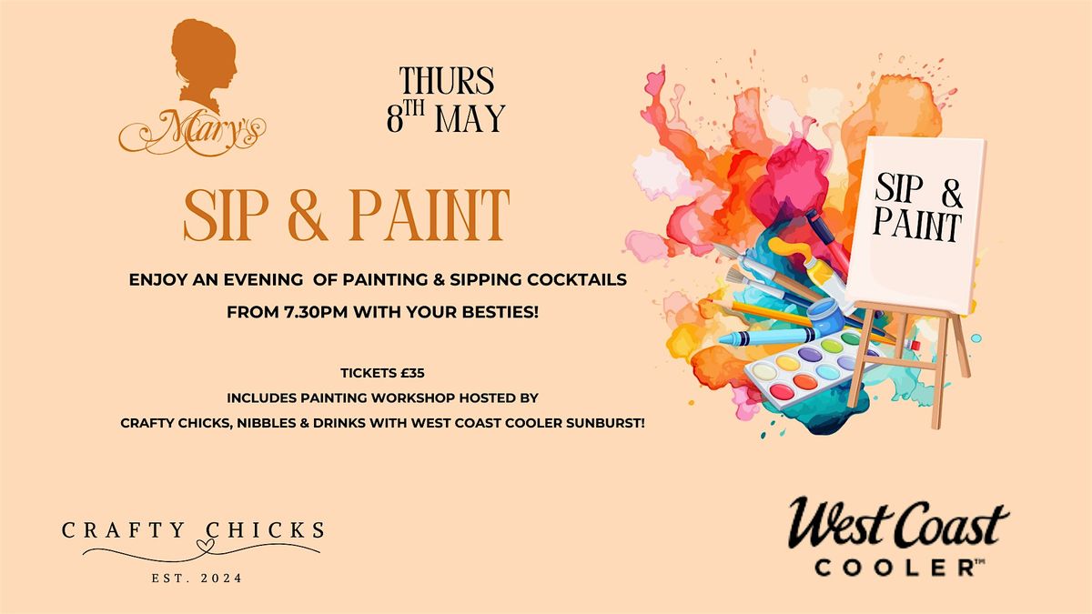 Paint & Sip with Crafty Chicks, 8 May | Event in Magherafelt | AllEvents
