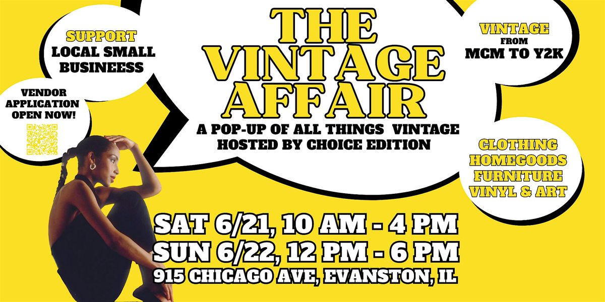 The Vintage Affair - A Pop Up of All Things Vintage by Choice Edition, 21 June | Event in Evanston | AllEvents