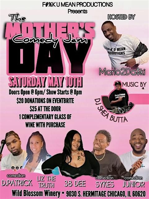 THE MOTHER'S DAY COMEDY JAM, 10 May | Event in Chicago | AllEvents