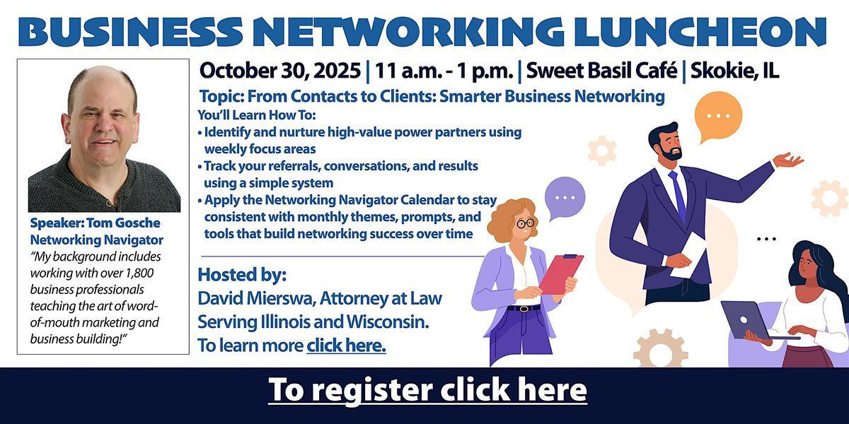 Business seminar and networking October 30, 2025, 30 October | Event in Skokie | AllEvents
