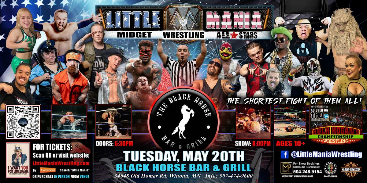 Winona, MN - Little Mania Midget Wrestling @ Black Horse Bar & Grill, 20 May | Event in Winona | AllEvents