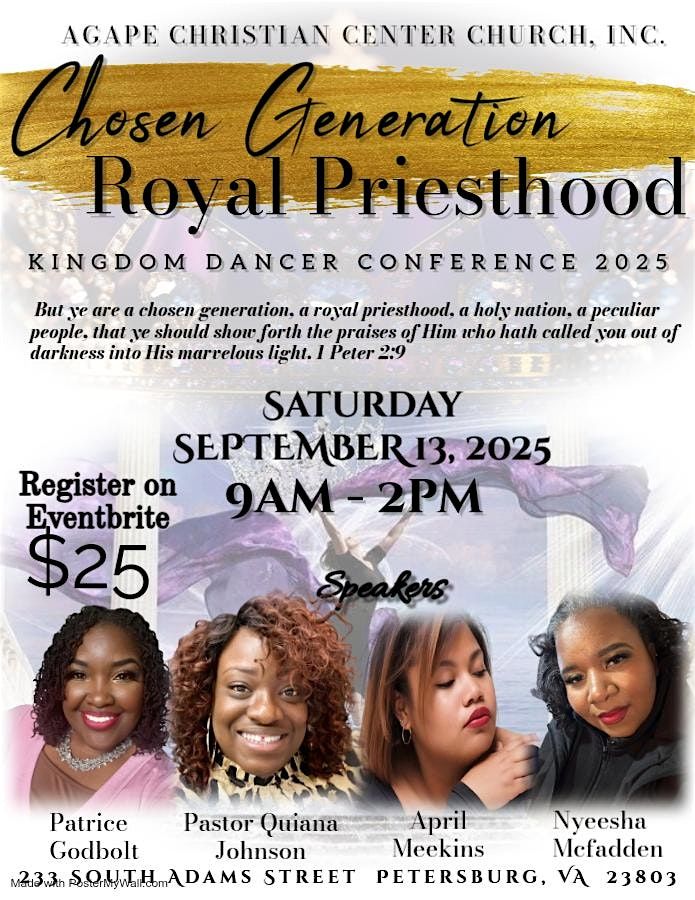Kingdom Dancer Conference 2025 - "Chosen Generation, Royal Priesthood", 13 September | Event in Petersburg