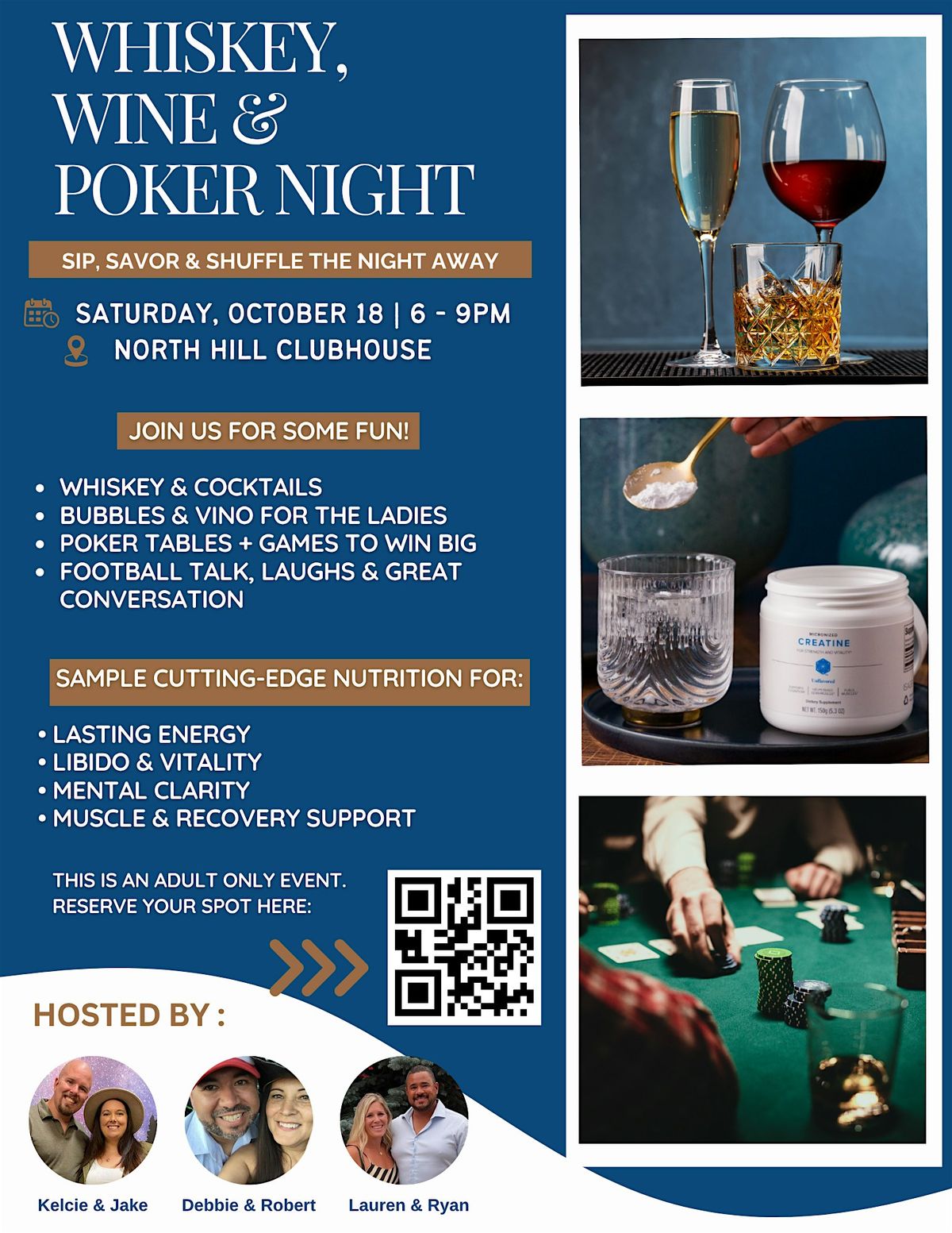 Whiskey, Wine & Poker Night, 18 October | Event in Thornton | AllEvents