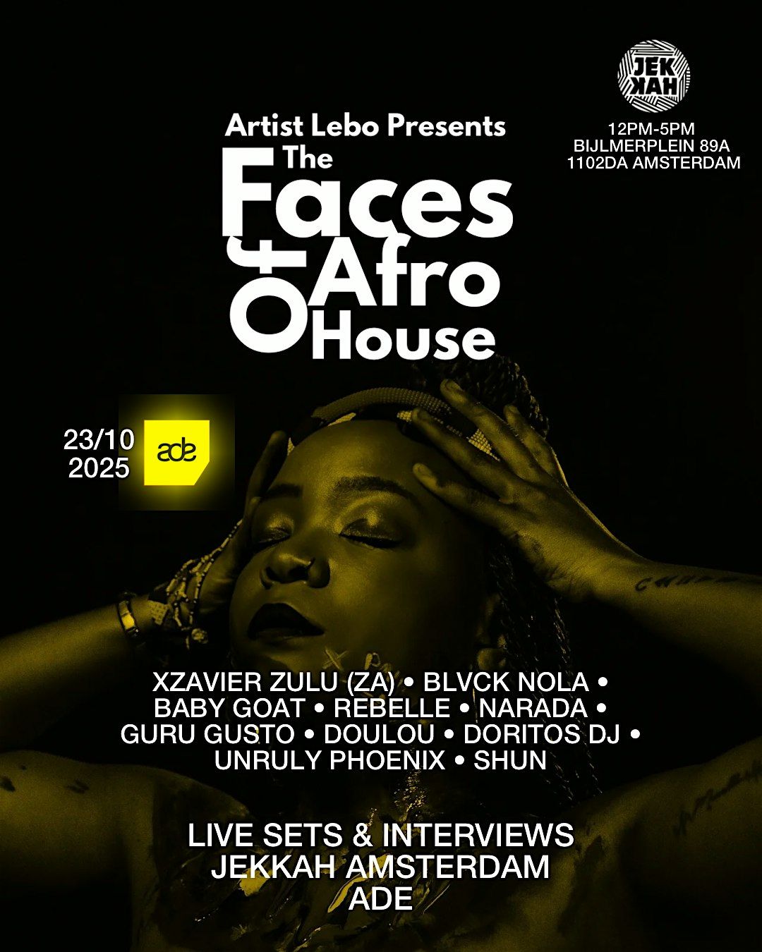 ADE: The Faces of Afro House, 23 October | Event in Amsterdam | AllEvents