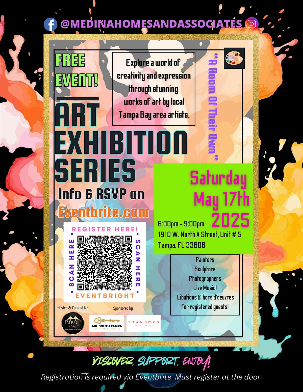 A Room of Their Own- Art Exhibition Series, 17 May | Event in Tampa | AllEvents
