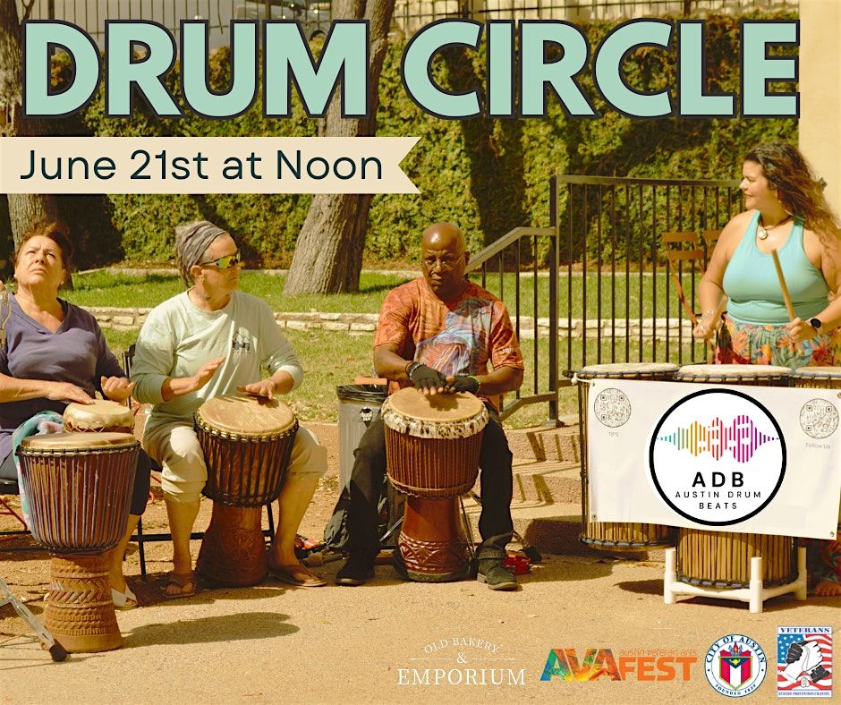 Drum Circle at the Old Bakery & Emporium, 21 June | Event in Austin | AllEvents