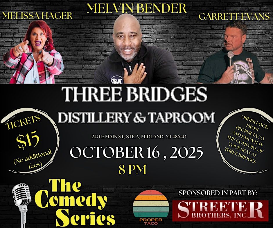 Comedy Show -Three Bridges Distillery & Taproom- Midland, 16 October | Event in Midland | AllEvents