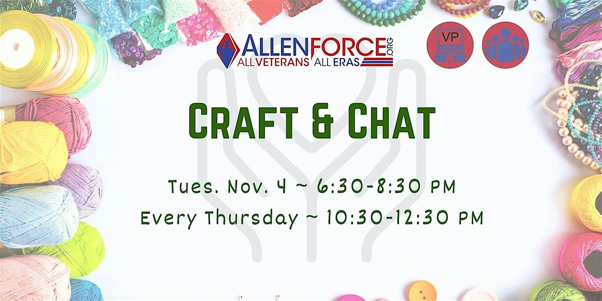 Craft & Chat, 13 November | Event in Joliet | AllEvents