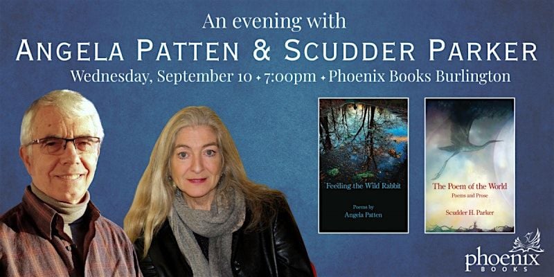 An Evening with Angela Patten and Scudder Parker, 10 September | Event in Burlington | AllEvents