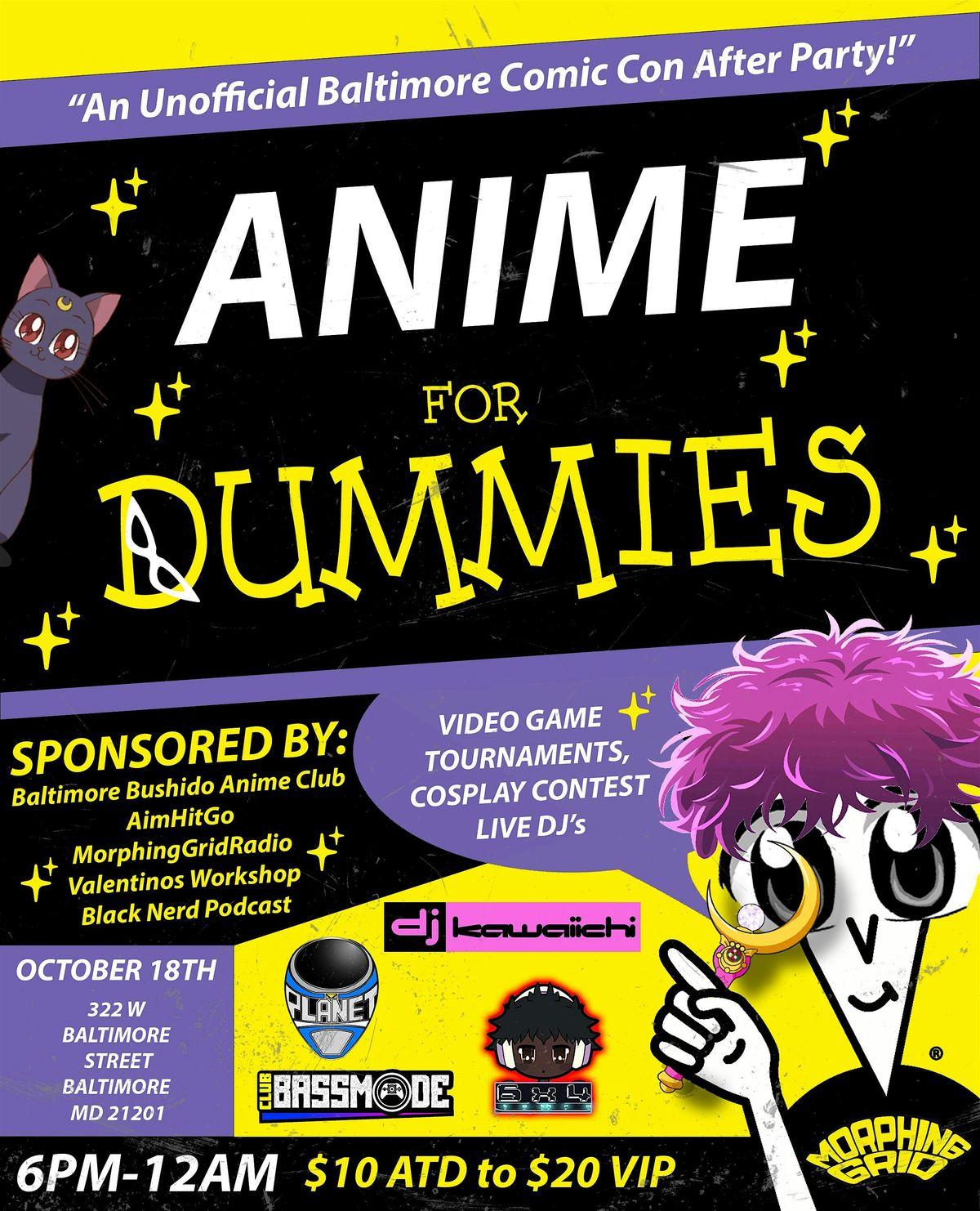 Anime for Dummies: A Baltimore Cosplay After-Party!, 18 October | Event in Baltimore | AllEvents