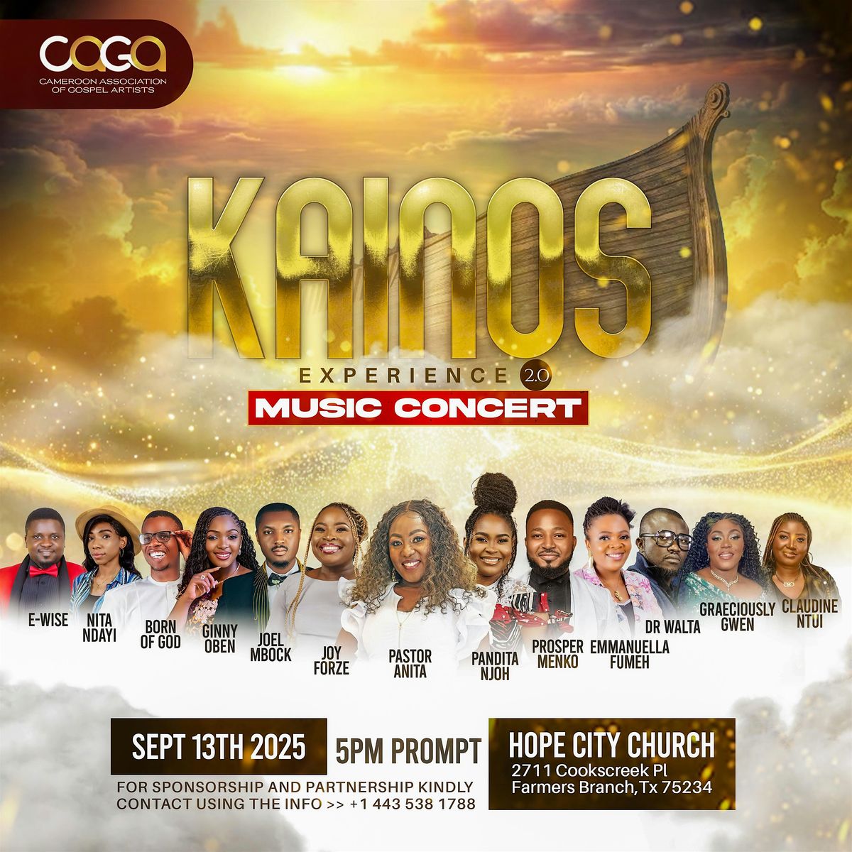 KAINOS Experience, 13 September | Event in Farmers Branch | AllEvents