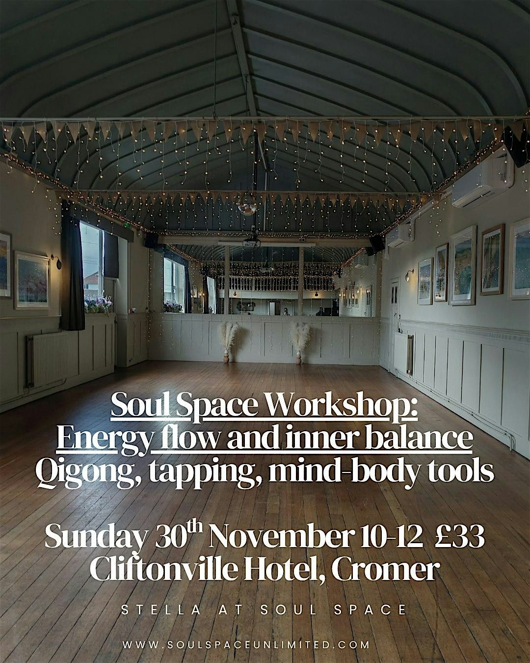 Soul Space Workshop:Energy flow and inner balance | Event in Cromer | AllEvents