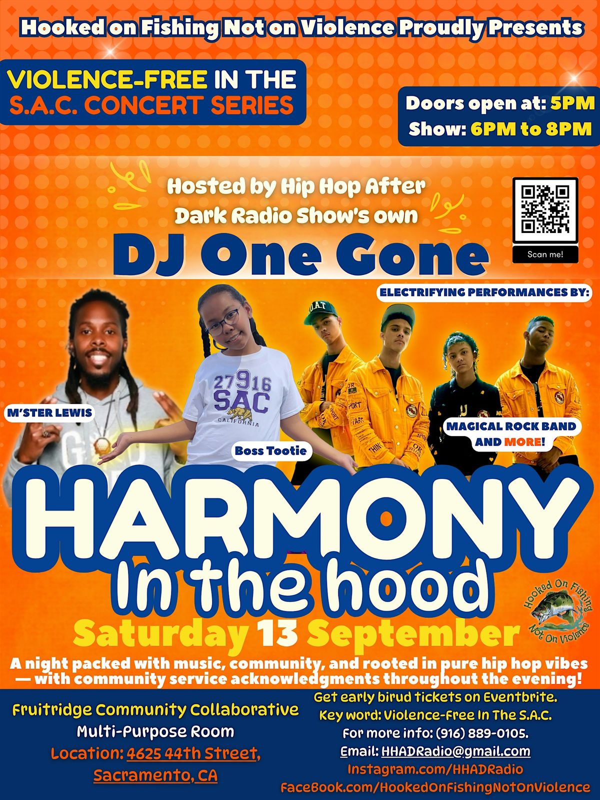 HARMONY IN THE HOOD, 13 September | Event in Sacramento | AllEvents