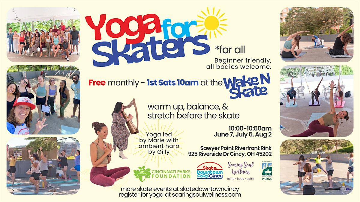 Yoga for Skaters *for all - Beginner friendly, all bodies welcome, 2 August | Event in Cincinnati | AllEvents