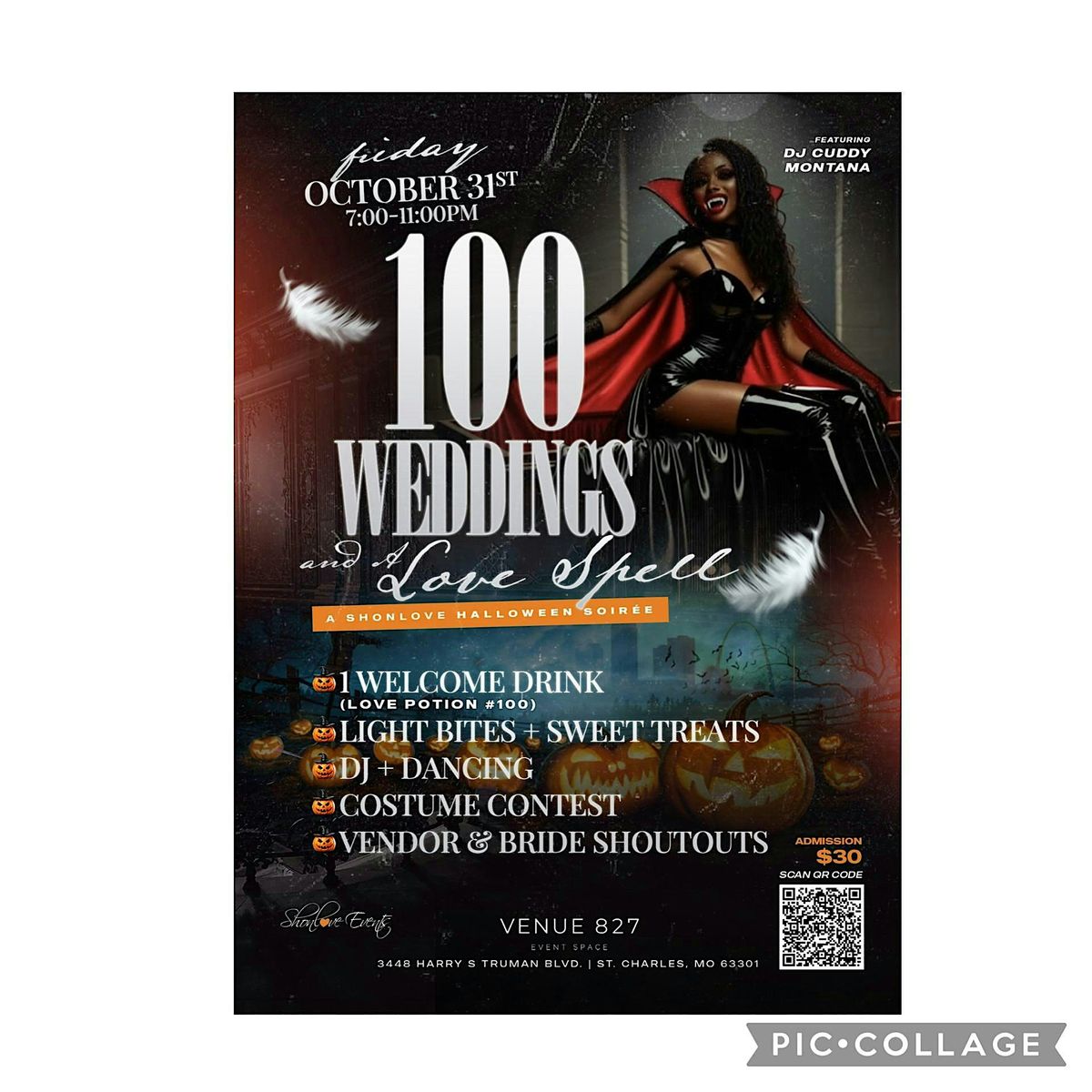 100 Weddings & A Love Spell: A ShonLove Halloween Soirée, 31 October | Event in Saint Charles | AllEvents