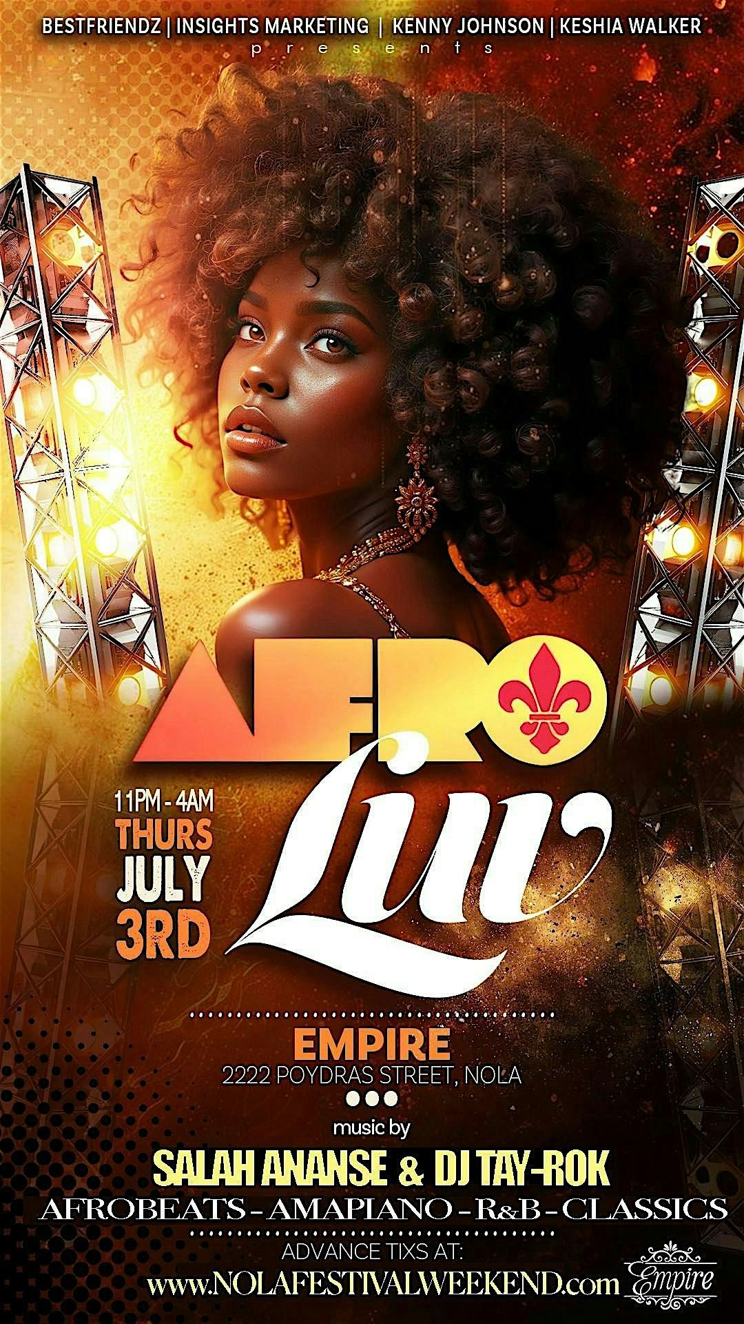 AFRO LUV: A R&B + Afro Beats Music Celebration, 3 July | Event in New Orleans | AllEvents