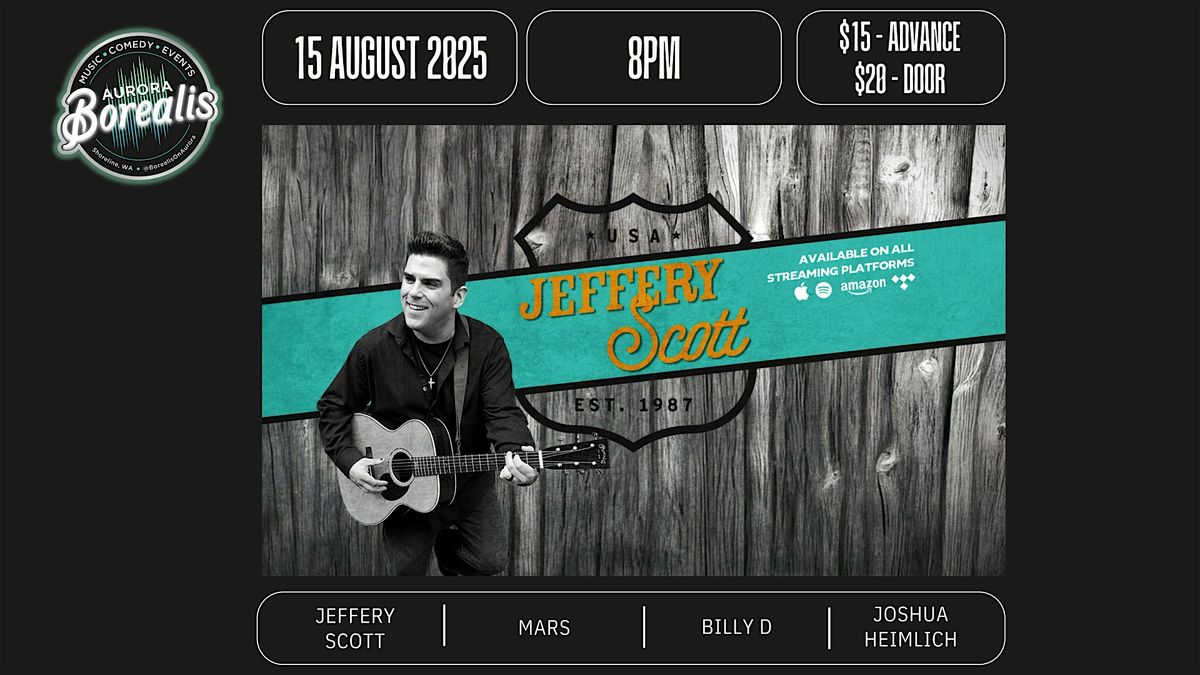 The Jeffery Scott Band, 15 August | Event in Shoreline | AllEvents